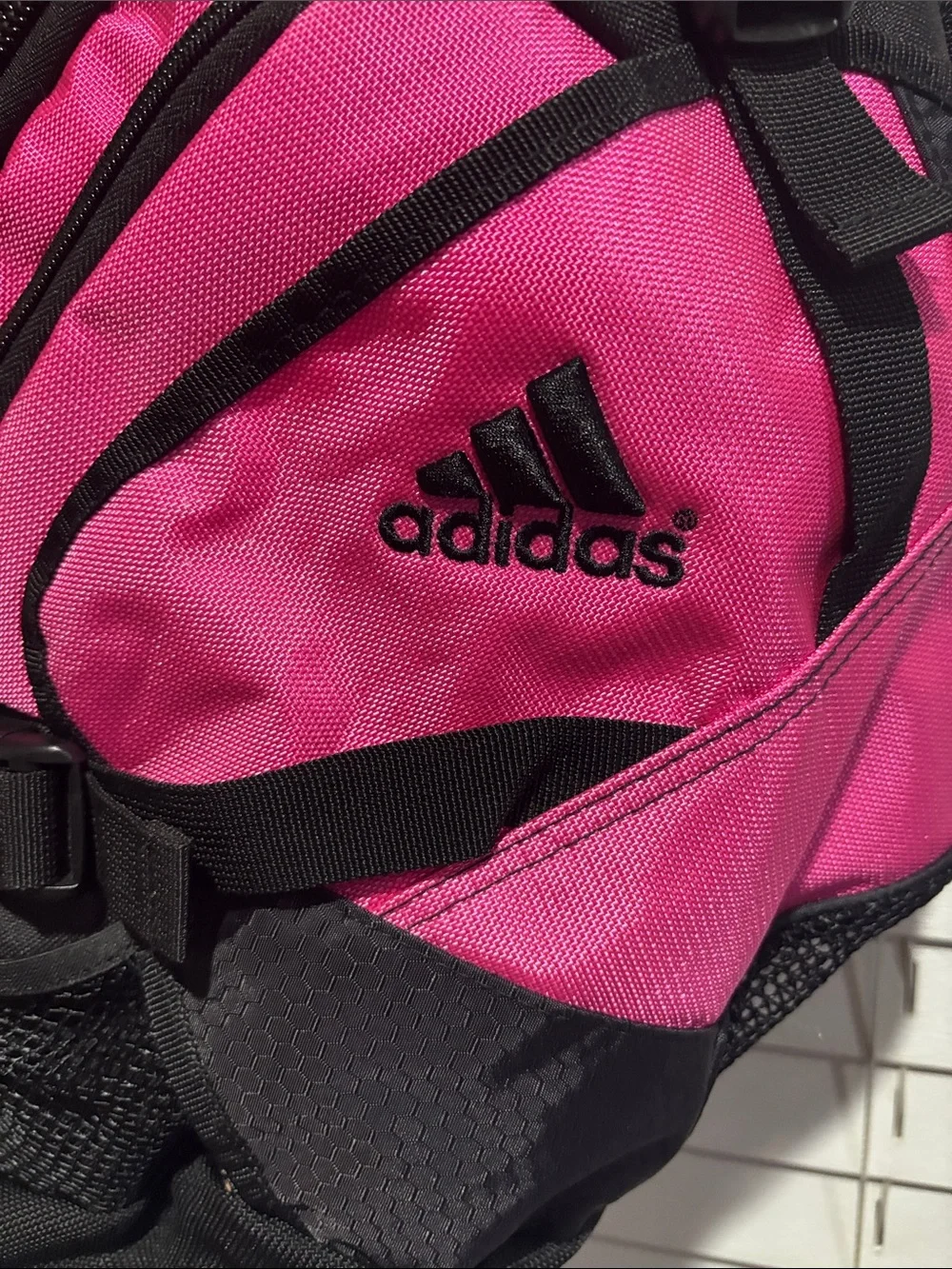 adidas Pink and Black Load Spring Sling Backpack for Women - Picture 4 of 9